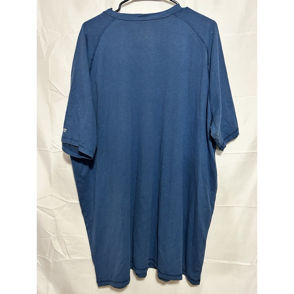Carhartt Force T Shirt Mens 3XL Tall Blue Relaxed Fit Pocket Workwear - Picture 2 of 6
